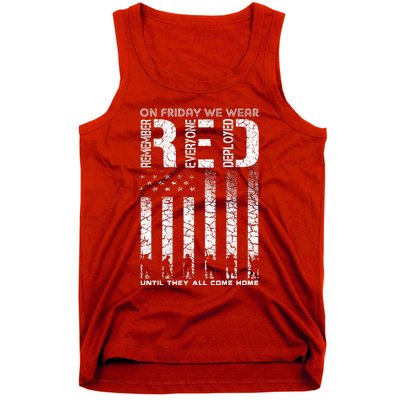 Red Friday Military On Friday We Wear Red Veteran Tank Top