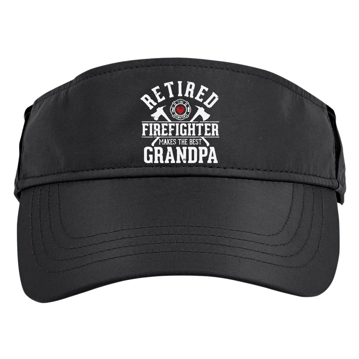 Retired Firefighter Makes The Best Grandpa Retirement Gift Adult Drive Performance Visor