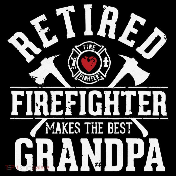 Retired Firefighter Makes The Best Grandpa Retirement Gift Drawstring Bag