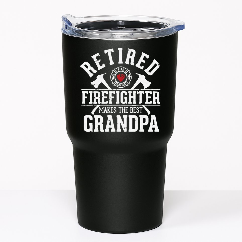 Retired Firefighter Makes The Best Grandpa Retirement Gift Tumbler