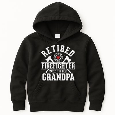 Retired Firefighter Makes The Best Grandpa Retirement Gift Kids Hoodie
