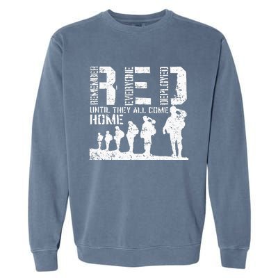 Red Friday Military I Wear RED On Fridays Mom Garment-Dyed Sweatshirt