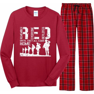 Red Friday Military I Wear RED On Fridays Mom Long Sleeve Pajama Set