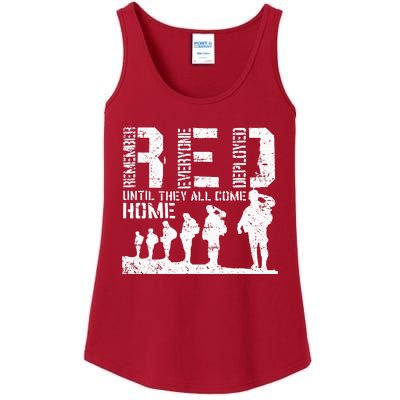 Red Friday Military I Wear RED On Fridays Mom Ladies Essential Tank