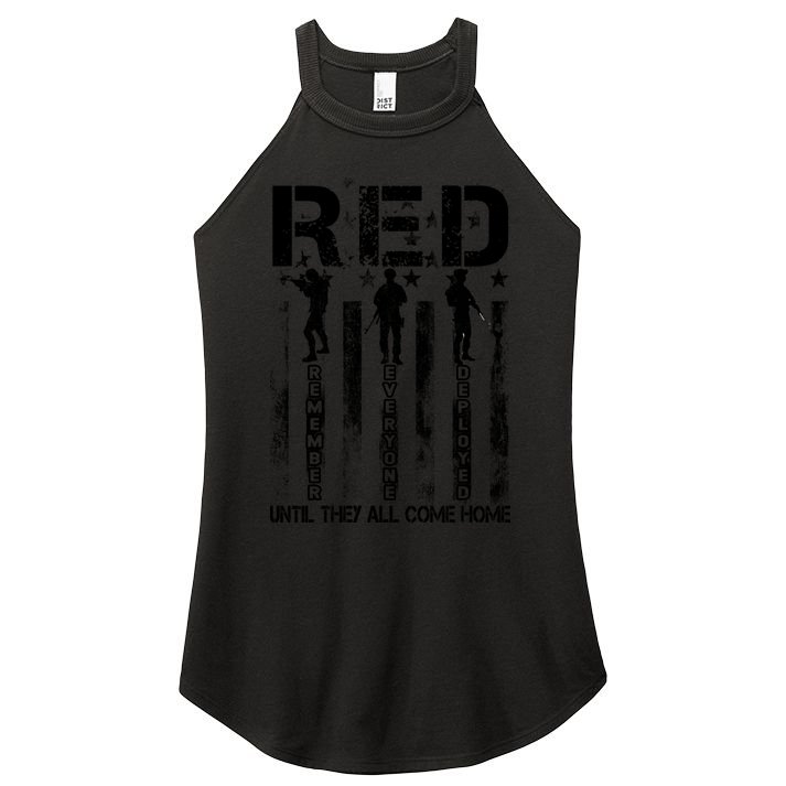 RED Friday Military Until They Come Home American Flag Women's Perfect Tri Rocker Tank