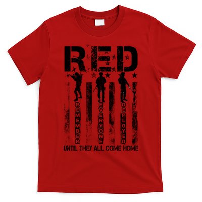RED Friday Military Until They Come Home American Flag T-Shirt