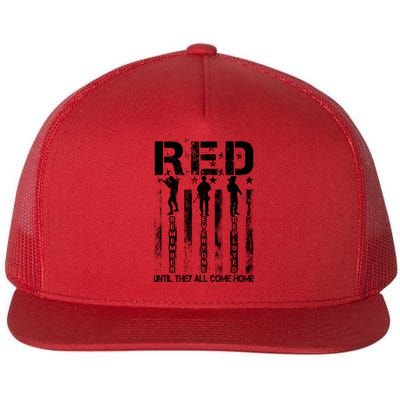 RED Friday Military Until They Come Home American Flag Flatbill Hat