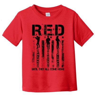 RED Friday Military Until They Come Home American Flag Toddler T-Shirt