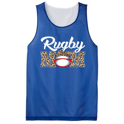 Rugby Funny Mom Game Leopard Mothers Day Cool Gift Mesh Reversible Basketball Jersey Tank