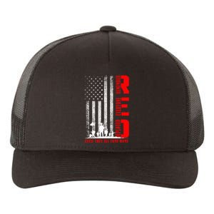 Red Friday Military Us A.R.M.Y Remember Erveryone Deployed Yupoong Adult 5-Panel Trucker Hat