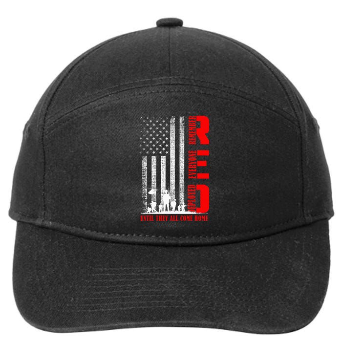 Red Friday Military Us A.R.M.Y Remember Erveryone Deployed 7-Panel Snapback Hat