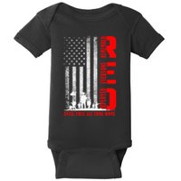 Red Friday Military Us A.R.M.Y Remember Erveryone Deployed Baby Bodysuit