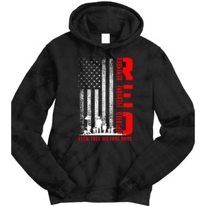 Red Friday Military Us A.R.M.Y Remember Erveryone Deployed Tie Dye Hoodie