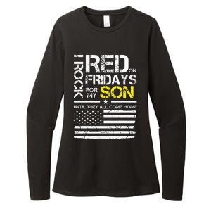 Red Friday Military Dad Wear Red For My Son Womens CVC Long Sleeve Shirt