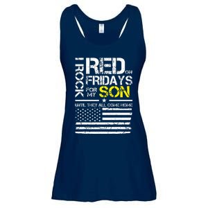 Red Friday Military Dad Wear Red For My Son Ladies Essential Flowy Tank