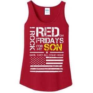 Red Friday Military Dad Wear Red For My Son Ladies Essential Tank