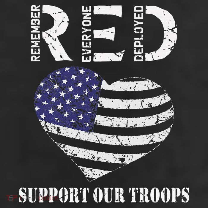 RED Friday Military Support Our Troops Heart Retro US Flag Microfiber Hand Towel