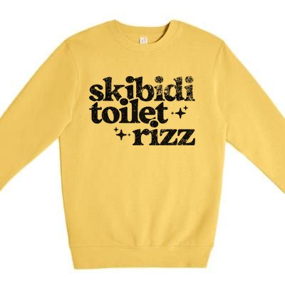 Rizz Funny Meme Premium Crewneck Sweatshirt