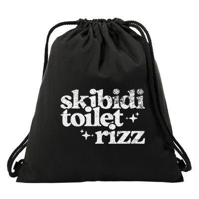 Rizz Funny Meme Drawstring Bag