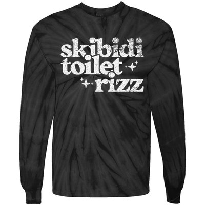 Rizz Funny Meme Tie-Dye Long Sleeve Shirt