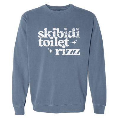 Rizz Funny Meme Garment-Dyed Sweatshirt