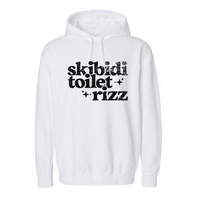 Rizz Funny Meme Garment-Dyed Fleece Hoodie