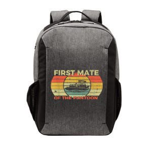 Retro First Mate Pontoon Captain Boat Boating Pontooning Vector Backpack