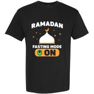 Ramadan Fasting Mode On Mubarak Eid Kareem Muslim Funny Gift Garment-Dyed Heavyweight T-Shirt