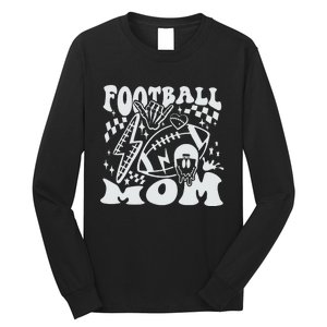 Retro Football Mom Baller Mom Football Game Day Mom Funny Football Long Sleeve Shirt