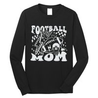 Retro Football Mom Baller Mom Football Game Day Mom Funny Football Long Sleeve Shirt