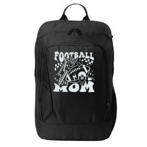 Retro Football Mom Baller Mom Football Game Day Mom Funny Football City Backpack