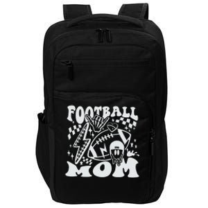 Retro Football Mom Baller Mom Football Game Day Mom Funny Football Impact Tech Backpack