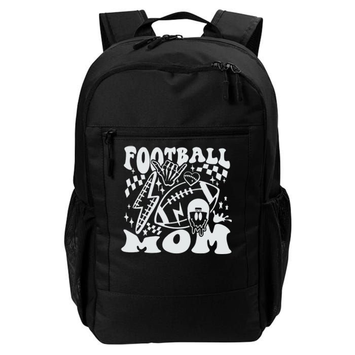 Retro Football Mom Baller Mom Football Game Day Mom Funny Football Daily Commute Backpack