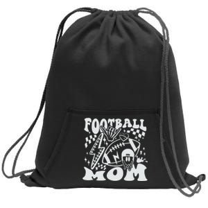 Retro Football Mom Baller Mom Football Game Day Mom Funny Football Sweatshirt Cinch Pack Bag