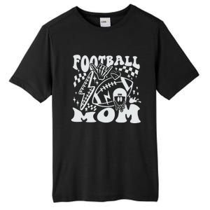 Retro Football Mom Baller Mom Football Game Day Mom Funny Football Tall Fusion ChromaSoft Performance T-Shirt