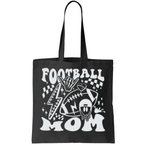 Retro Football Mom Baller Mom Football Game Day Mom Funny Football Tote Bag