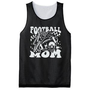 Retro Football Mom Baller Mom Football Game Day Mom Funny Football Mesh Reversible Basketball Jersey Tank