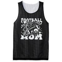 Retro Football Mom Baller Mom Football Game Day Mom Funny Football Mesh Reversible Basketball Jersey Tank