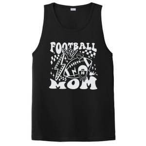 Retro Football Mom Baller Mom Football Game Day Mom Funny Football PosiCharge Competitor Tank