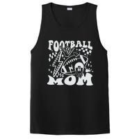 Retro Football Mom Baller Mom Football Game Day Mom Funny Football PosiCharge Competitor Tank