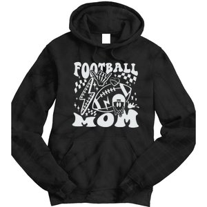 Retro Football Mom Baller Mom Football Game Day Mom Funny Football Tie Dye Hoodie