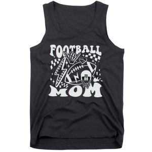 Retro Football Mom Baller Mom Football Game Day Mom Funny Football Tank Top