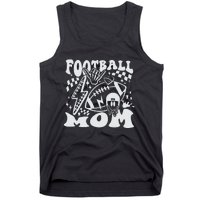 Retro Football Mom Baller Mom Football Game Day Mom Funny Football Tank Top