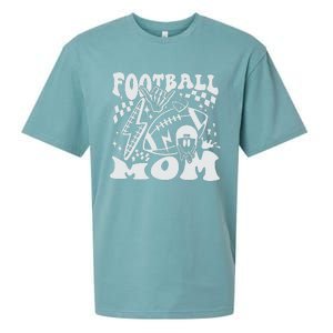 Retro Football Mom Baller Mom Football Game Day Mom Funny Football Sueded Cloud Jersey T-Shirt