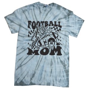 Retro Football Mom Baller Mom Football Game Day Mom Tie-Dye T-Shirt