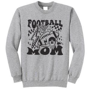 Retro Football Mom Baller Mom Football Game Day Mom Tall Sweatshirt