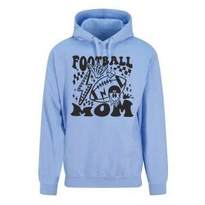 Retro Football Mom Baller Mom Football Game Day Mom Unisex Surf Hoodie