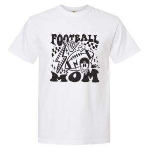 Retro Football Mom Baller Mom Football Game Day Mom Garment-Dyed Heavyweight T-Shirt