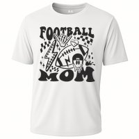 Retro Football Mom Baller Mom Football Game Day Mom Cooling Performance Crew T-Shirt