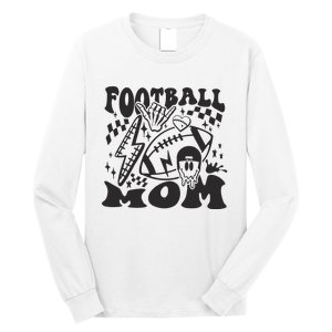 Retro Football Mom Baller Mom Football Game Day Mom Long Sleeve Shirt